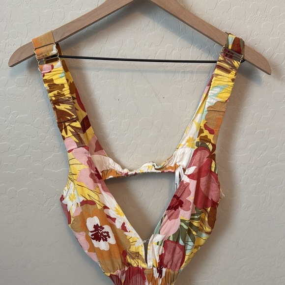 REVOLVE x MINKPINK  Domenica Cut Out Maxi Dress in Tropical Sundress size M - Picture 4 of 8